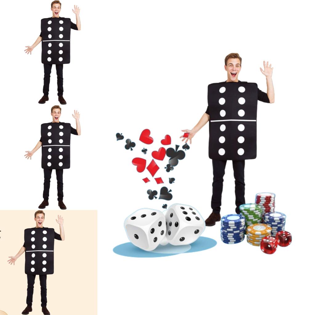 Festival Attire Dice Cosplay Costume For Men's Game Role Play Character Dress