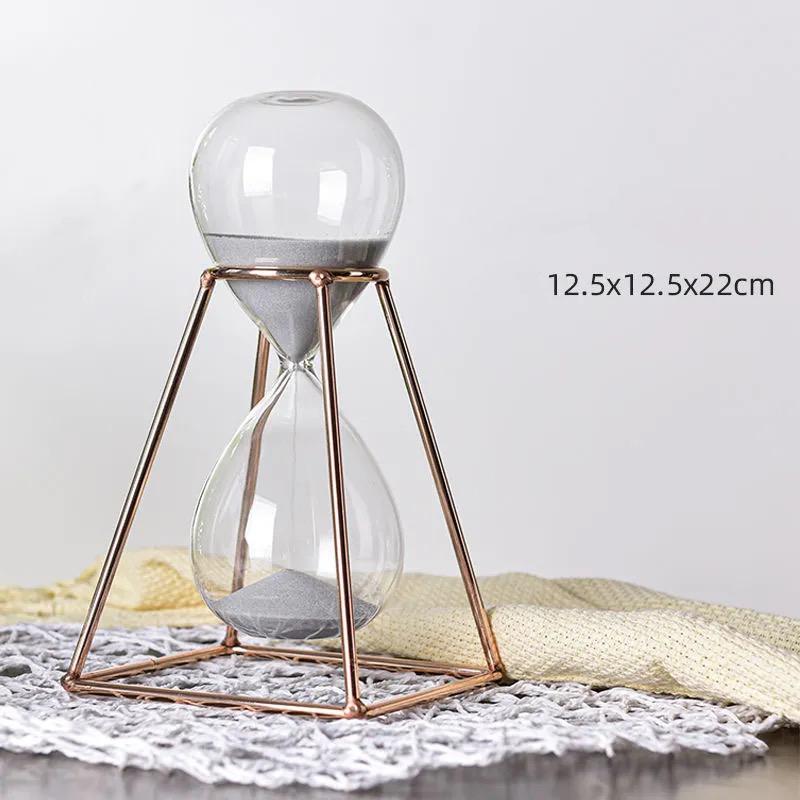 

Металлические песочные часы на 30 минут, современный художественный орнамент, стеклянные песочные часы, креативный офис, гостиная, настольный домашний декор 30min