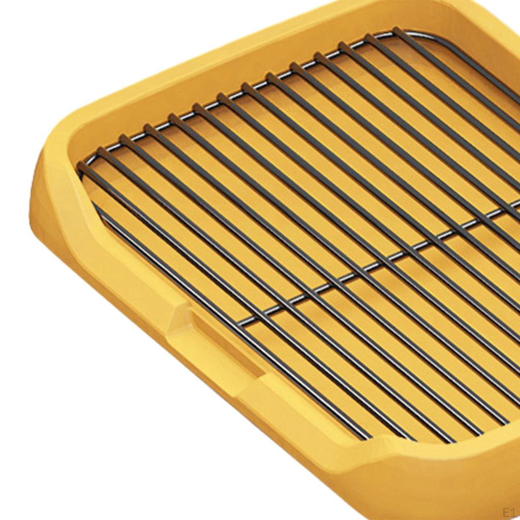 Detachable Dog Potty Tray with Mesh Grids And Pee Pad Holder for Indoor Use