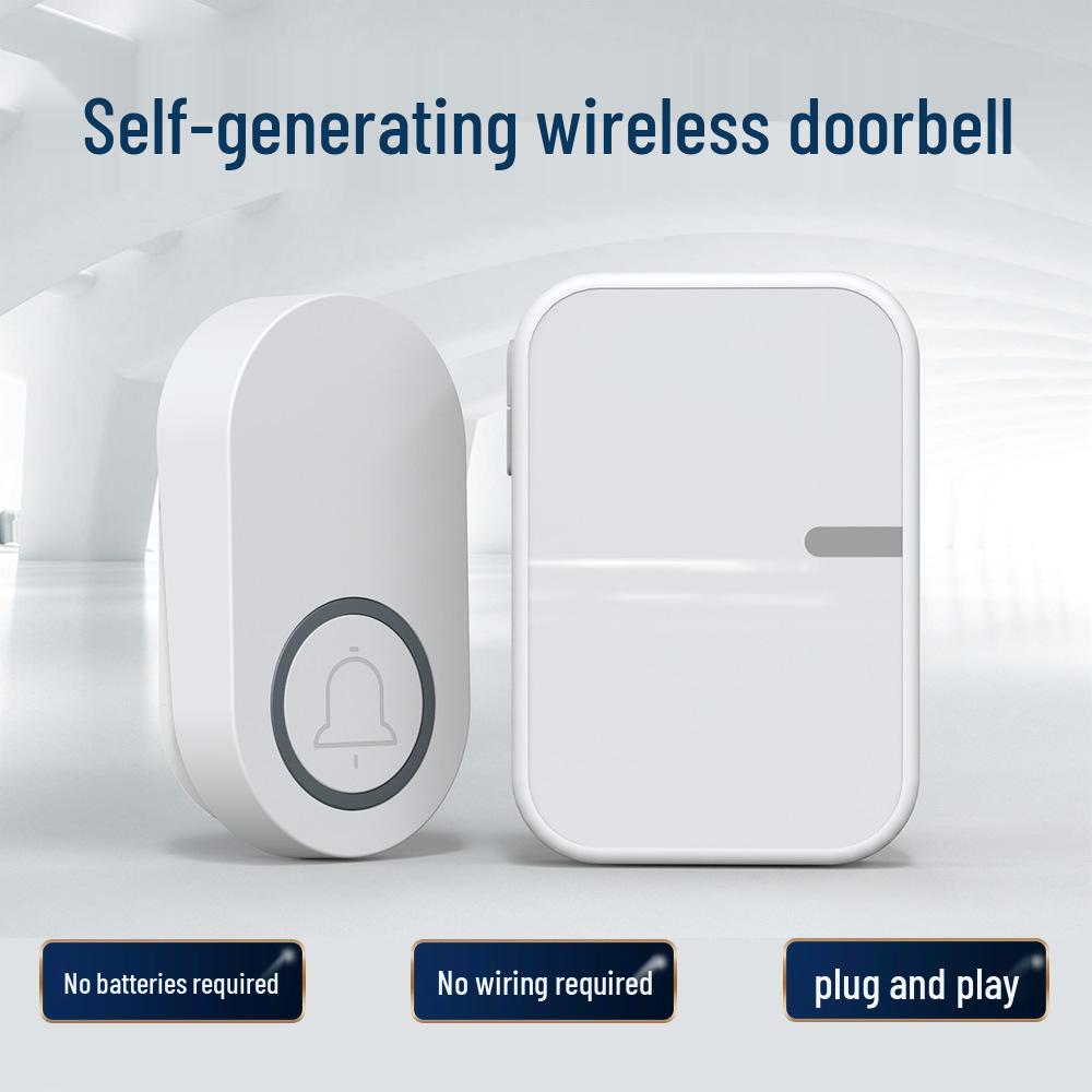 433 Wireless Waterproof Kinetic Doorbell – Battery-Free Smart Home Security Doorbell