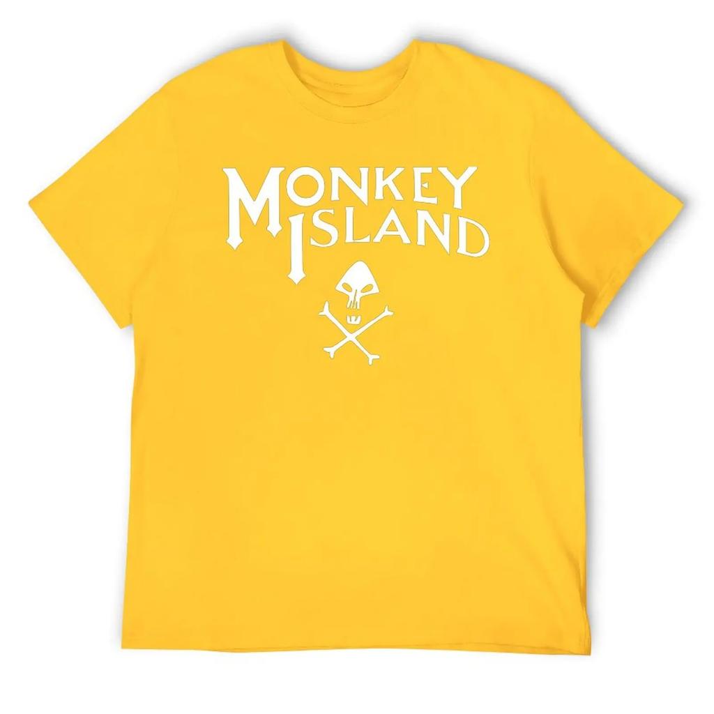 Monkey Island Classic Round Neck T-shirt Motion Tees Unique Funny Joke Fitness USA Size