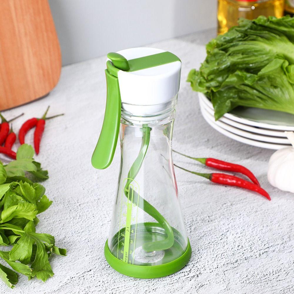 Saftbehälter Shaker Mixer Salatdressing-Mischflasche mit Skala Auslaufsicher Salatdressing-Shaker Manueller Mischbecher Küche