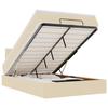 Maison Exclusive - Cadre de lit ottoman avec matelas crème 120x200cm tissu