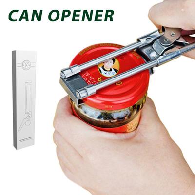 Adjustable Multi-function Bottle Cap Openers Stainless Steel Corkscrew Lids Off Jar Opener Labor-saving Kitchen Gadgets Dropship