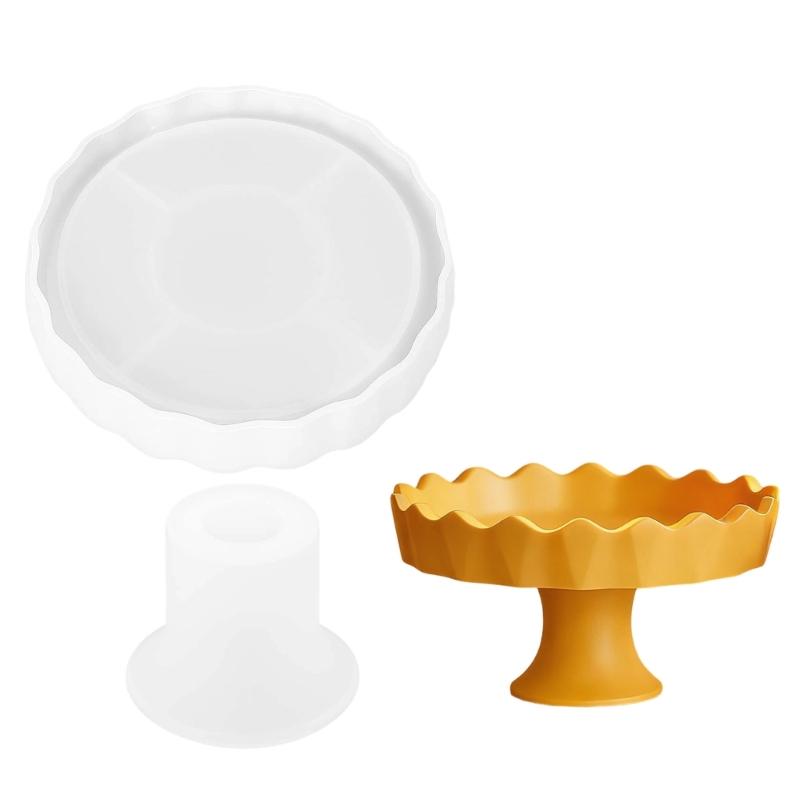 Pack of 1 Food Safe Silicone Mold with Beautiful Fluted Design Ideal for Creating Fruit Plates Chocolate and Jelly