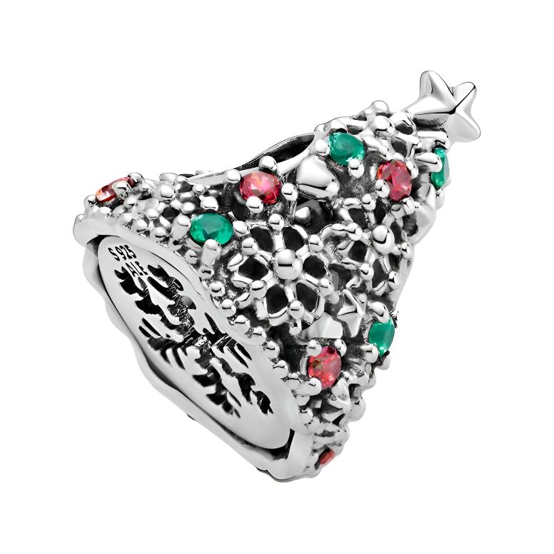 Pandora Twinkling Christmas Tree Charm Women Charms Silver 799226C01