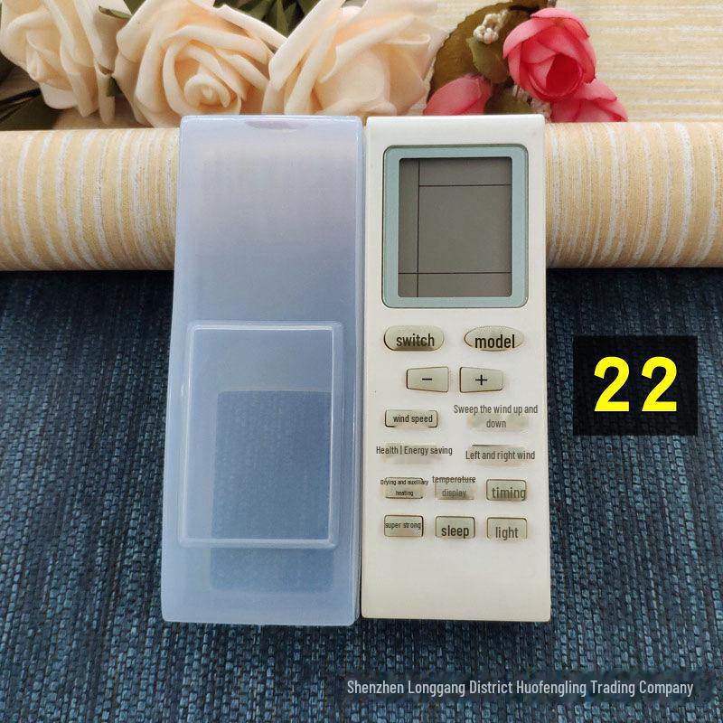 Funda protectora de silicona transparente para control remoto, antipolvo y anticaídas, para aire acondicionado, TV y decodificador