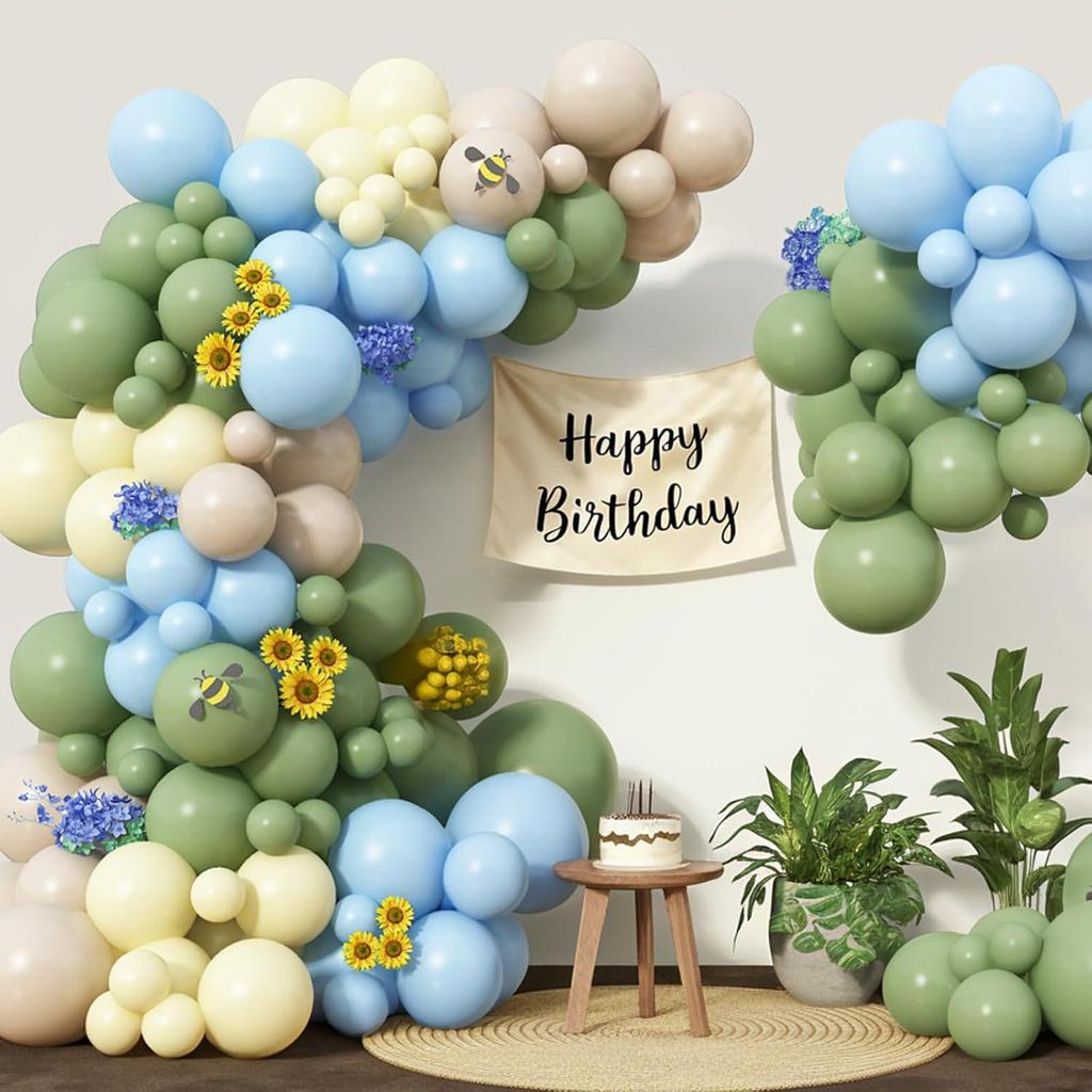 Forest Theme Birthday Balloon Set: Party Decoration Chain