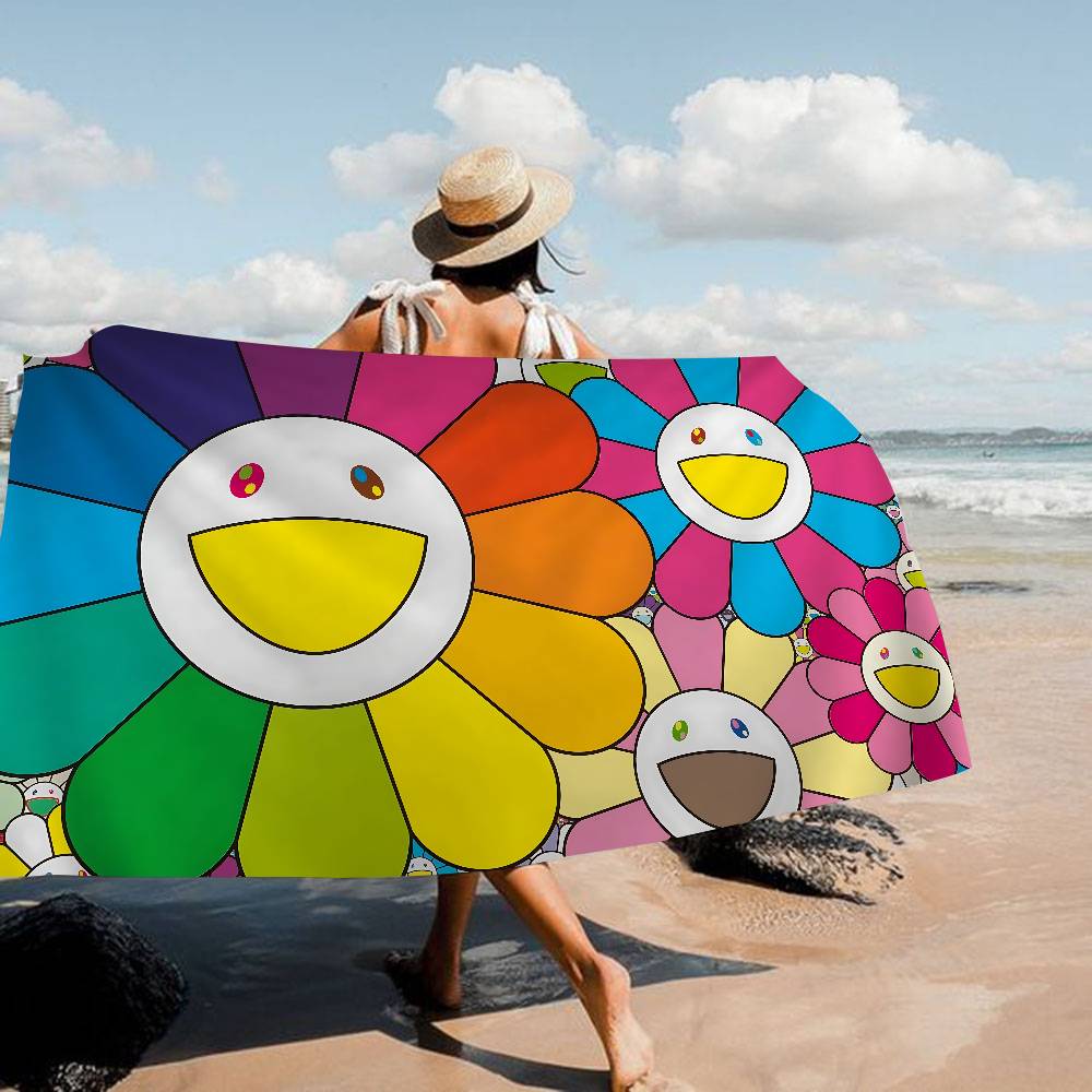 Art T-Takashi Microfiber Blanket Quick Drying Beach Towels Oversized Printing Super Absorbent Pool Towel Blanket