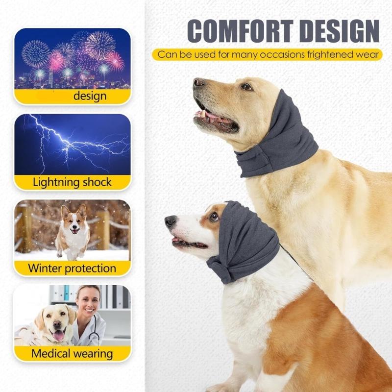 Soft Fabric Dog Ear Cover for Grooming, Grooming and Travel, Dog Fabric Wrap for Home Routine Comfort Use Gear