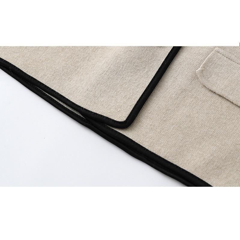 Damen Frühlings Lockerer Langarm-Strickjacken-Oberteil Lässige Jacke