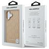 Karl Lagerfeld Klhmp16Spkhporpe Iphone16 6.1 Beżowy/Beige Hardcase Hot Stamp Magsafe