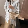 Modische Canvas-Tasche Damen neues Nischendesign Arbeitsweg große Kapazität Umhängetasche lässige einfache Schultertasche