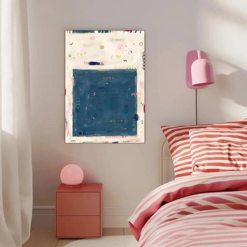 Pôster Original Série Abstrata Impressão Tela Arte Imagens Casa Para Sala de Estar e Quarto Parede Decoração Moderna