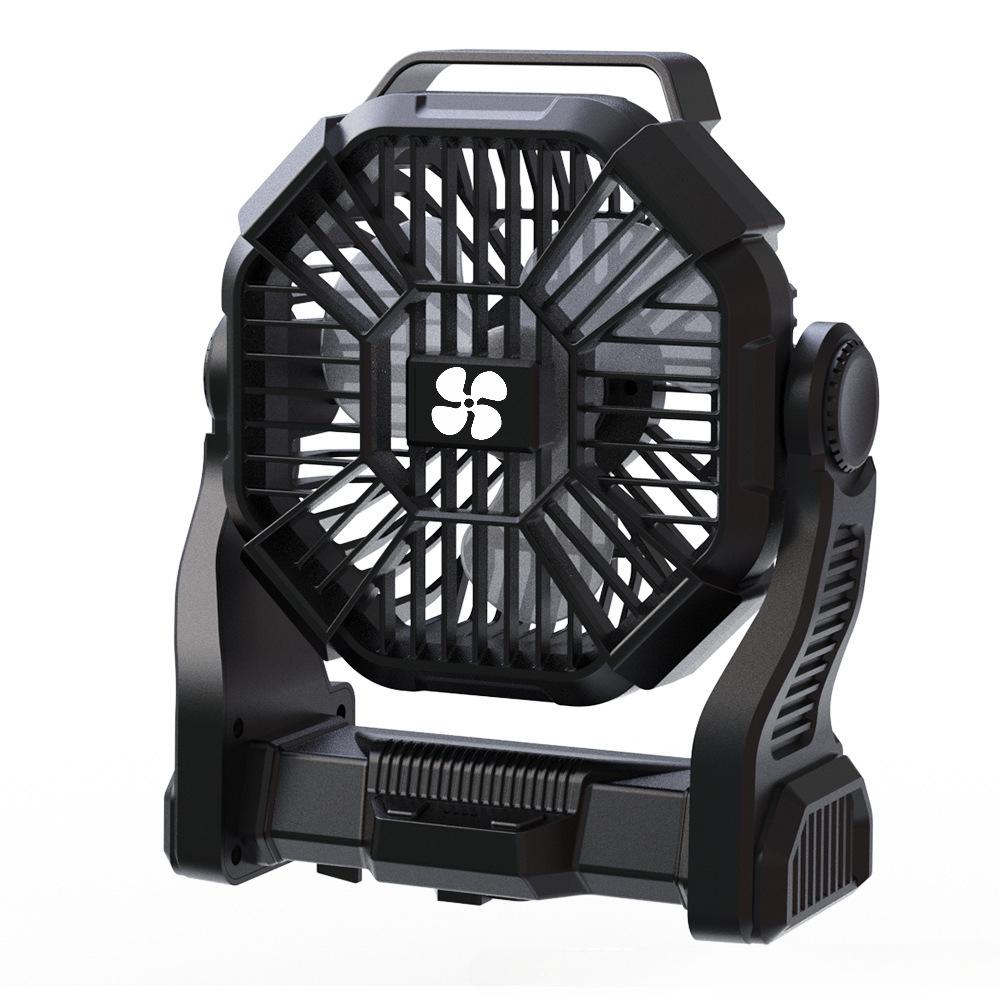 Charging+lighting+fan 3 In 1 Electric Camping Fan, Portable Tent Fan with LED Lantern Suitable for Barbecue or Travel Operation Fan