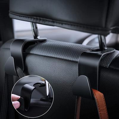 Car Seat Back Hook Portable Car Seat Headrest Hook for Handbag Purse Bags Clothes Holder Auto Car Interior Accessories 1/2Pcs