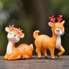 Neues Wildtier Kleines Sikawild Modell Ornamente Kleiner Rehkitz Fee Garten Miniatur Zubehör Dekor Actionfigur Figur Spielzeug