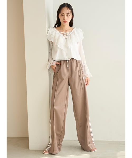 Snidel Varie Lace Blouse SWFB251098 White Women's