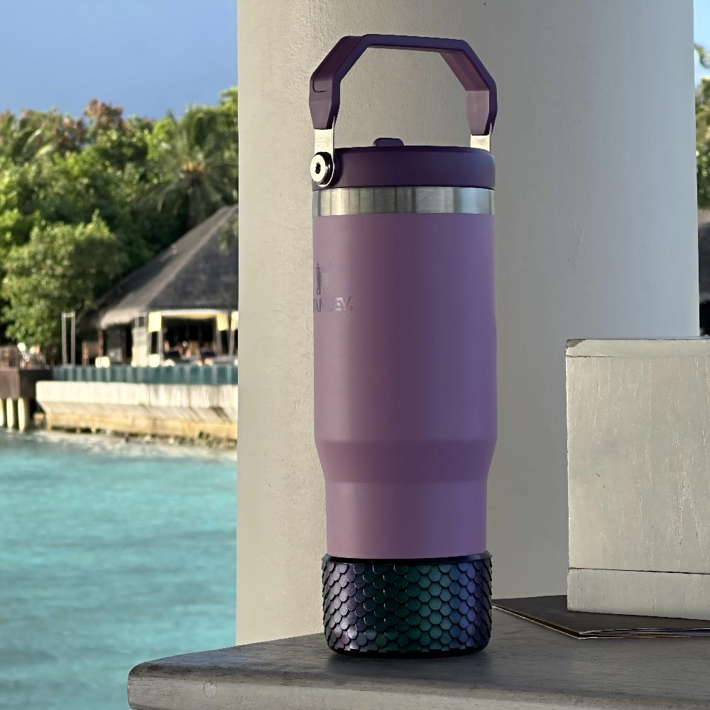 7.5cm Compatible Silicone Cup Base Sleeve for 40 Oz 30 Oz Tumbler Non Slip Rubber Durable Elastic Bottle Protector