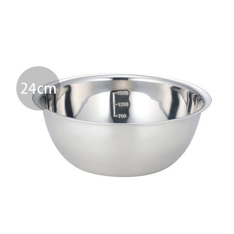 Ciotole per zuppa in acciaio inossidabile di grandi dimensioni da 2050 ml, multifunzionali, rotonde, per insalata, cottura, cottura al forno, utensili da cucina
