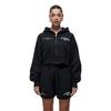 Good For Nothing Damen/Damen Antik Durchgehender Reißverschluss Crop Hoodie
