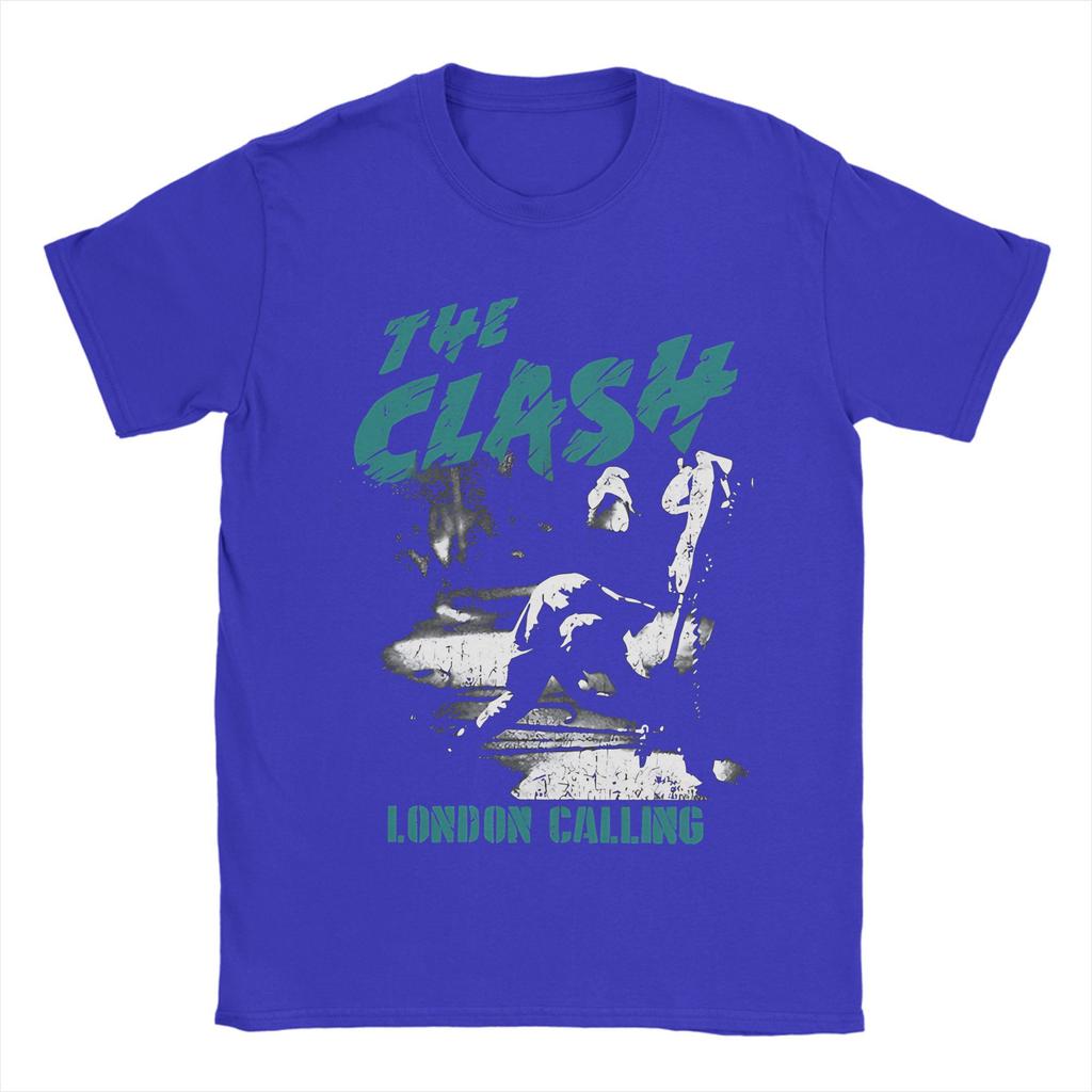 The Clash London Calling T Shirt for Men 100% Cotton Vintage T-Shirts O Neck  Tee Shirt Short Sleeve Clothes 4XL 5XL