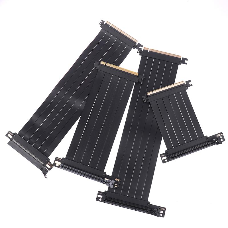 Full Speed PCIe 3.0 4.0 16X Riser-Kabel Grafikkarten-Verlängerungskabel PCIe Express GPU-Erweiterungskarte Riser Shielded Extender