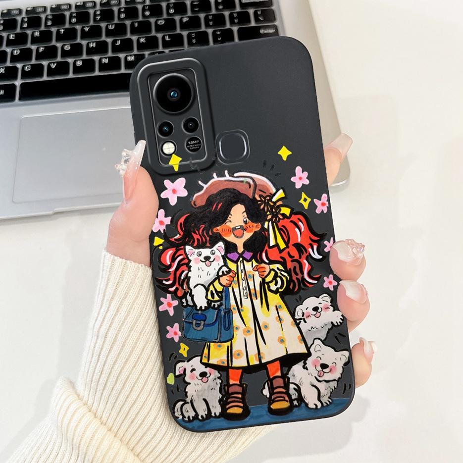 For Infinix Hot 11S Case X6812 X6812B Cute Panda Cartoon Cover Shockproof Phone Cases For Infinix Hot 11S NFC Hot11s Soft Fundas