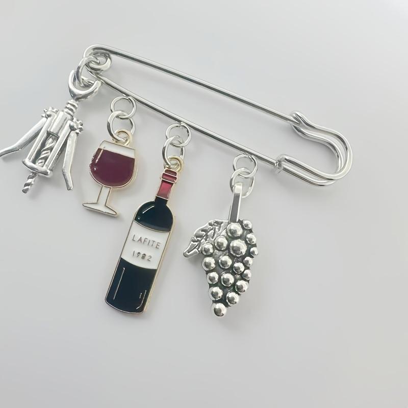Rotwein Glas Broschen Pin - Anti-Exposure Kleidung Accessoire
