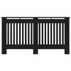 Cache-radiateur - VIDAXL - Noir - MDF - Espace de rangement pour livres et ornements