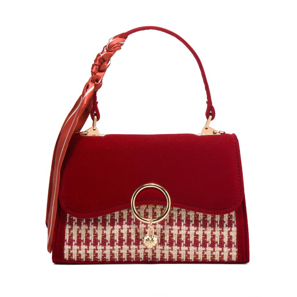 Niche Red Wedding Bag Bride Bag Women'S Bag Mother Bag Engagement Handbag Large Capacity