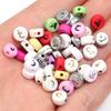 100pcs 7mm Arabic Letters Acrylic Beads Flat Round Alphabet Loose Beads For Jewelry Making DIY Bracelets Necklace Accessories