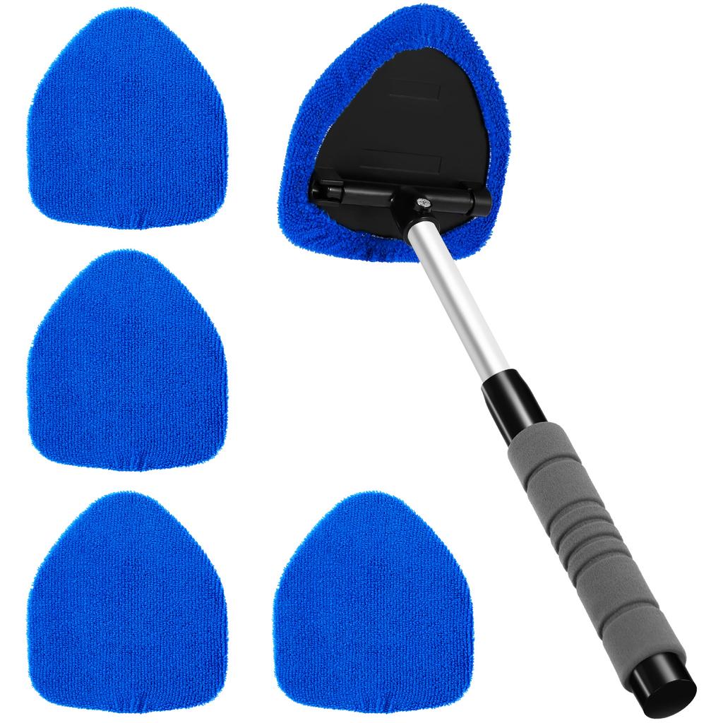 Car Windshield Water Scraping Telescopic Car Glass Car Window Wiper Auto Cleaning Tools Window Cleaning Brush Cleaning Cloth