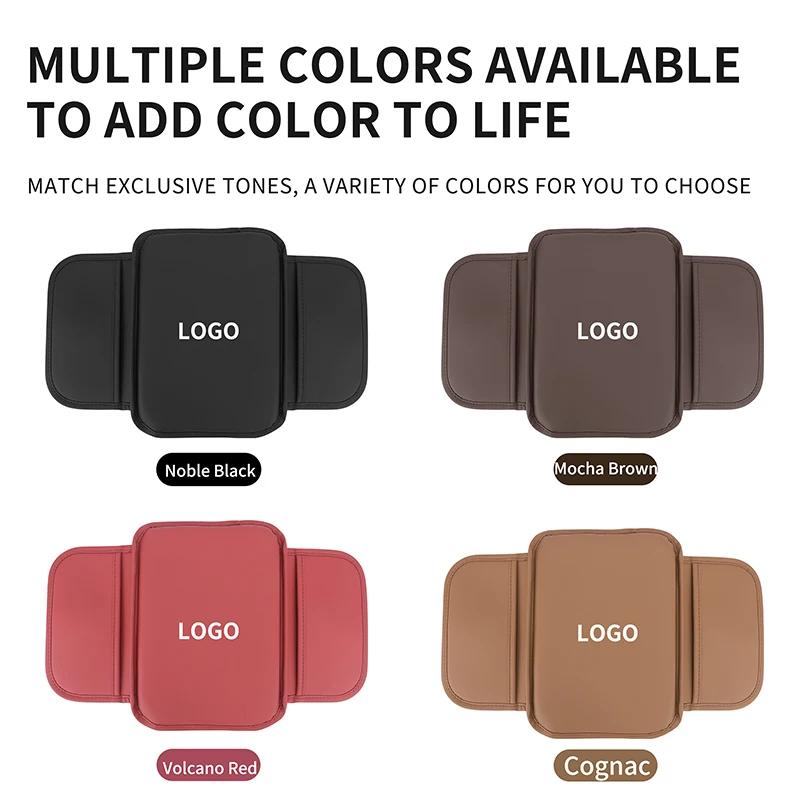 Car Armrest Box Mats PU Leather Auto Center Console Covers for Mitsubishi Outlander ASX Fortis Lancer Pajero Sport Eclipse Cross