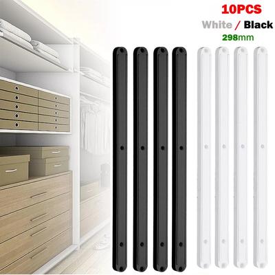 10 Stück Ersatz Schubladenschienen Kunststoff Schubladenschienen 298mm Schubladenführungen Set Puffer Möbel Schrank Beschläge Zubehör Schiene