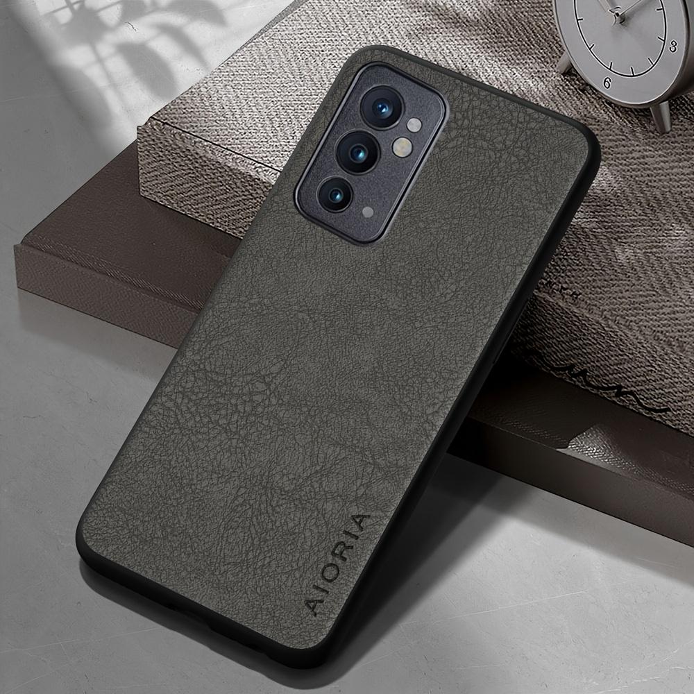 Phone Case: Luxury Retro Synthetic Leather Phone Case for Oneplus 9RT 9R 9 8 7 Pro US 6T 8T 7T Pro Matte Soft Bumper Hard Back Cover