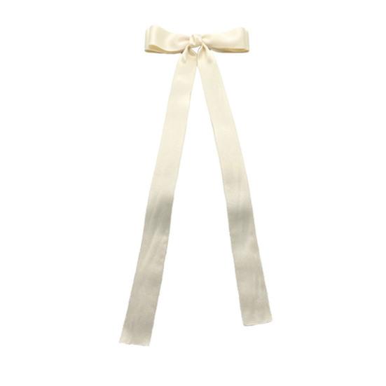 Smooth Satin Hair Ribbon Lace-up Bows Large Ponytail Holder Silky Bow Ponytails Hairpin Hair