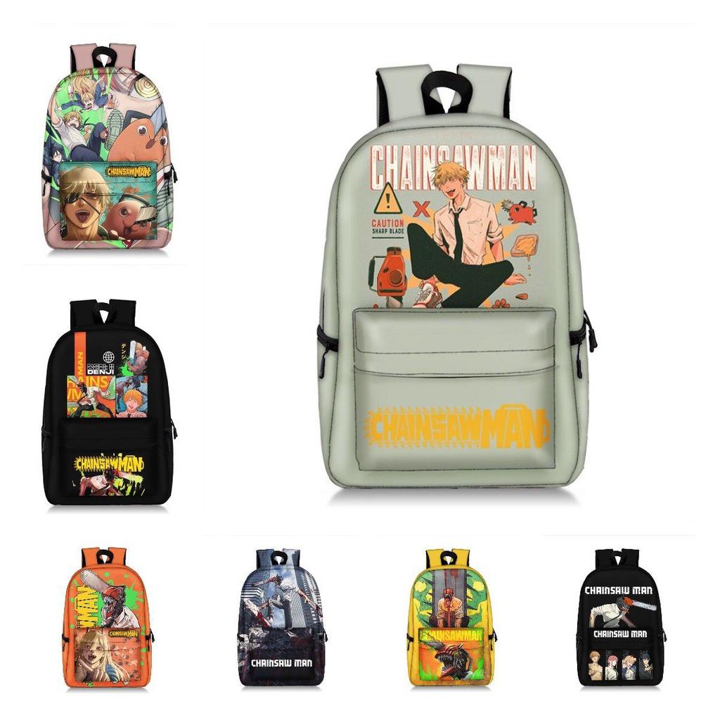 Stunning Child/adult Chainsaw Man Backpack Schoolbag Anime Bag