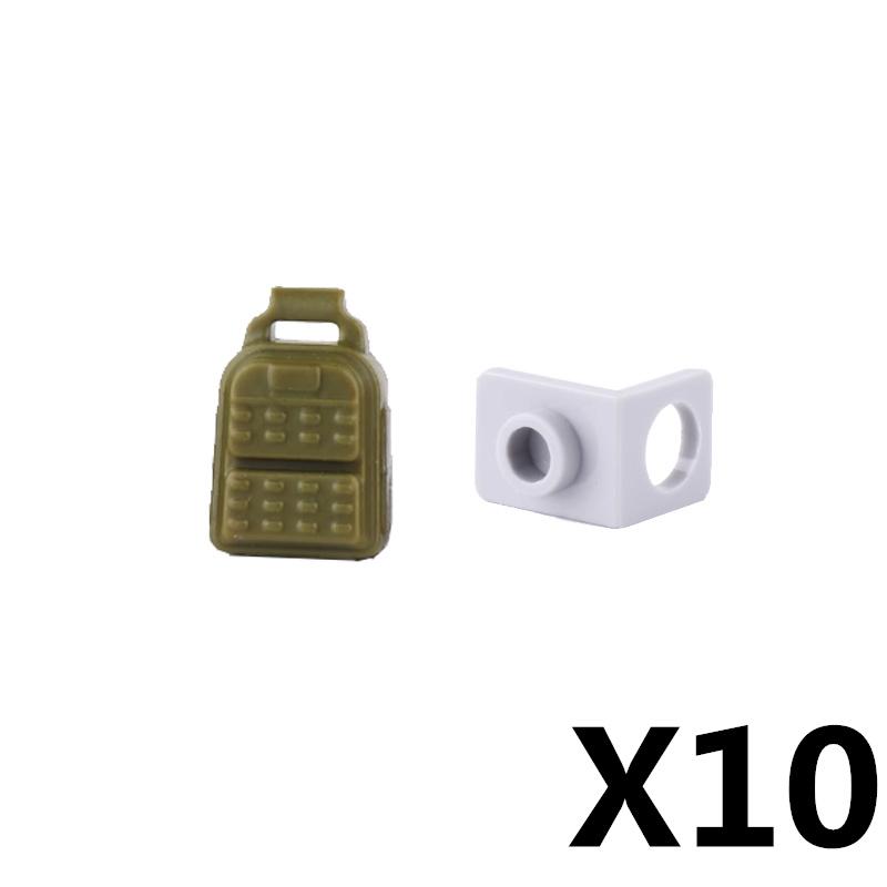 MOC Military Modern Weapon Accessories Building Blocks Character Backpacks Helmets Vests Armors Night Vision Devices Bricks Toy