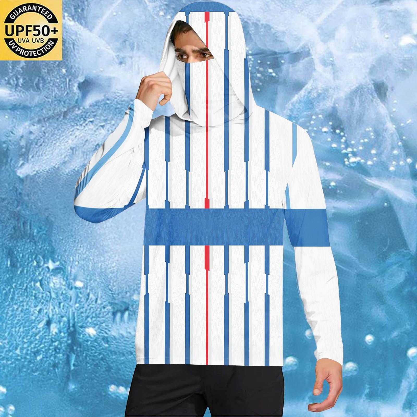 

Men s Casual Hooded Long Sleeve Sunscreen Top M