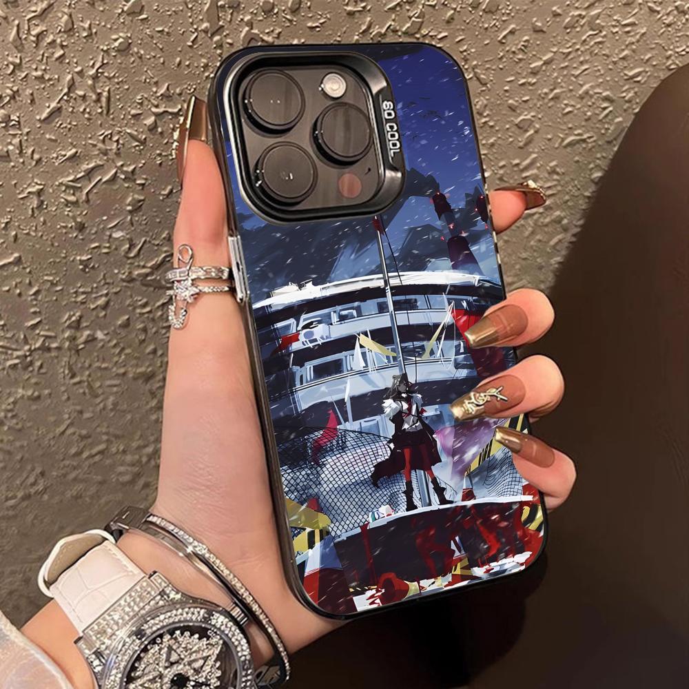 Arknights Zima Translucent Mobile Phone Case for iPhone 17 16 15 14 13 12 11 X XR XS Air Pro Max Plus Colorful Cover