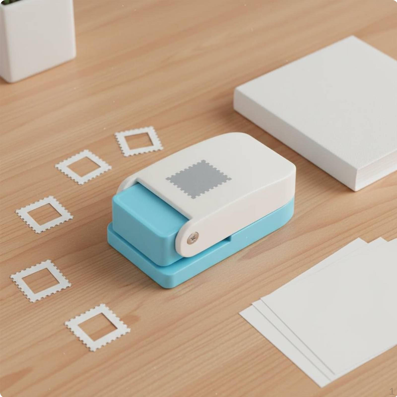 Postage Stamp Punch Cleaning Cut Paper Easily to Use Rectangular Craft Puncher Stamp Style