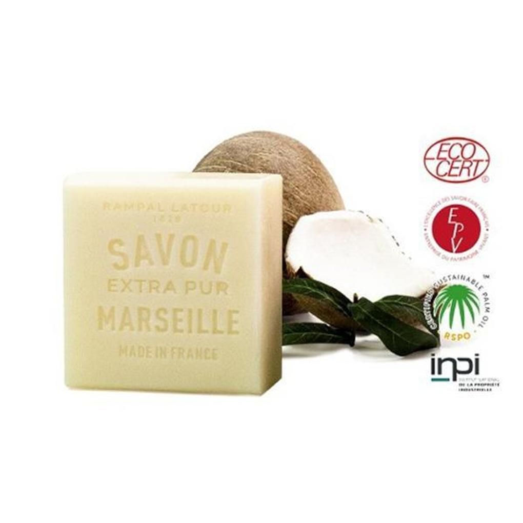 Perfume RAMPAL LATOUR Sabon de Marseille Blanc 150g Premium Hypoallergenic Vegan Natural Soap
