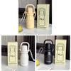 Modern Minimalist Insulated Travel Mug With Carrying Rope For Office And Outdoors