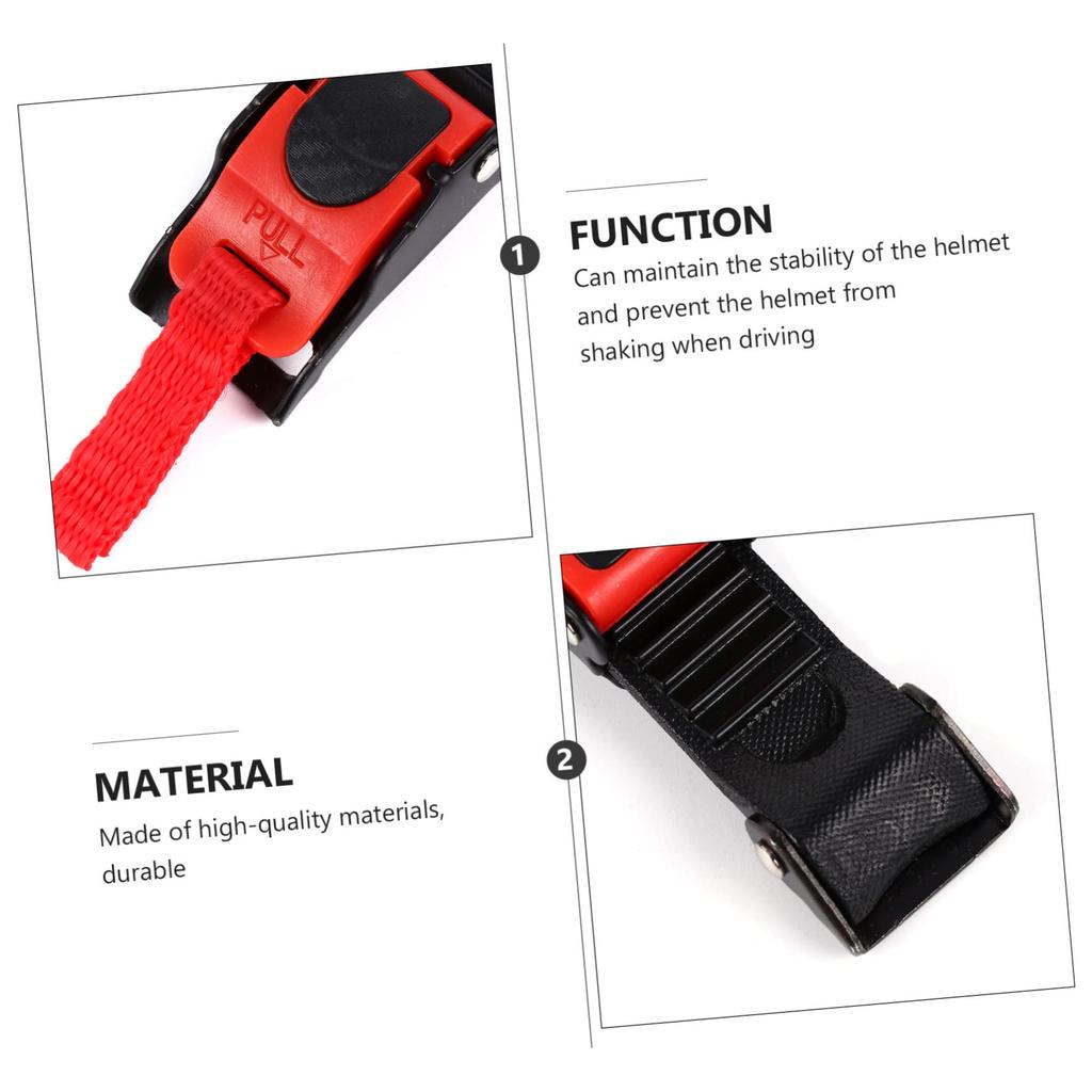 [JEWEDECO] 3 Pieces Helmet Buckle Durable Universal Helmet Buckle Chin