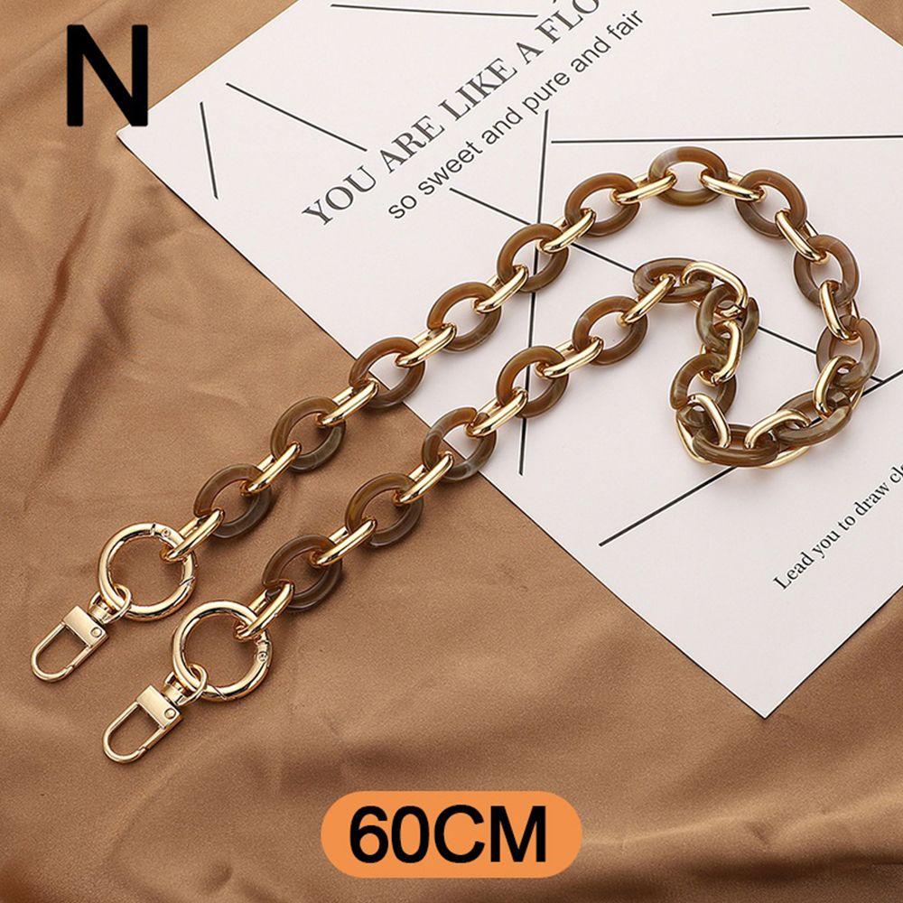 Replaceable DIY Removable Bag Handle Hardware Bag Chain Crossbody Bag Belt Acrylic Purse Strap