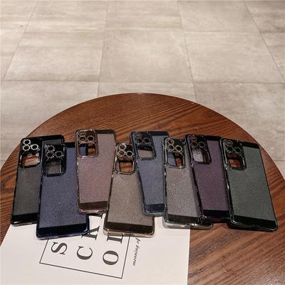Frameless Plating Grid Heat Dissipation PC Case With Lens Film For Vivo V30 V29 V27 Pro Shockproof Back Shell Cover Protector