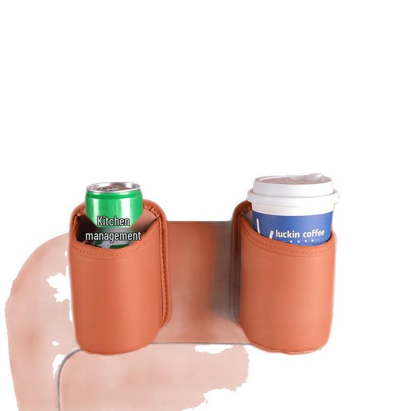 Car Door Side Storage Bag & Cup Holder with Trash Can and Phone Holder