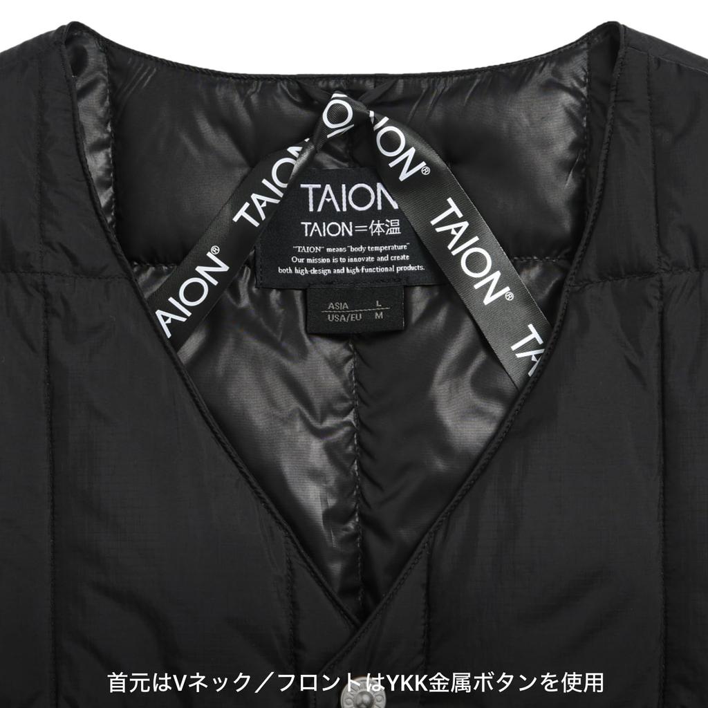 Taion Unisex Work Button Down Dark Size M V-Neck Vest, 001BWK, Charcoal,