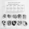100PCS Durable Holes Shaft Stainless Steel Lock Snap Ring Collar Washer E-type Cir Clip Circlip Set